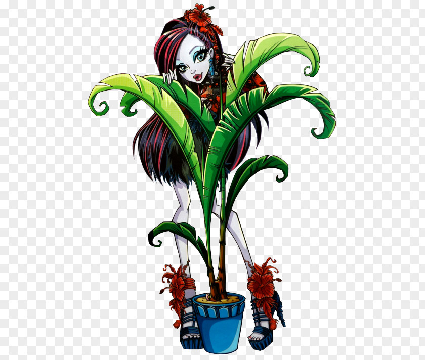 Monstera Monster High Doll Ever After Barbie Mattel PNG