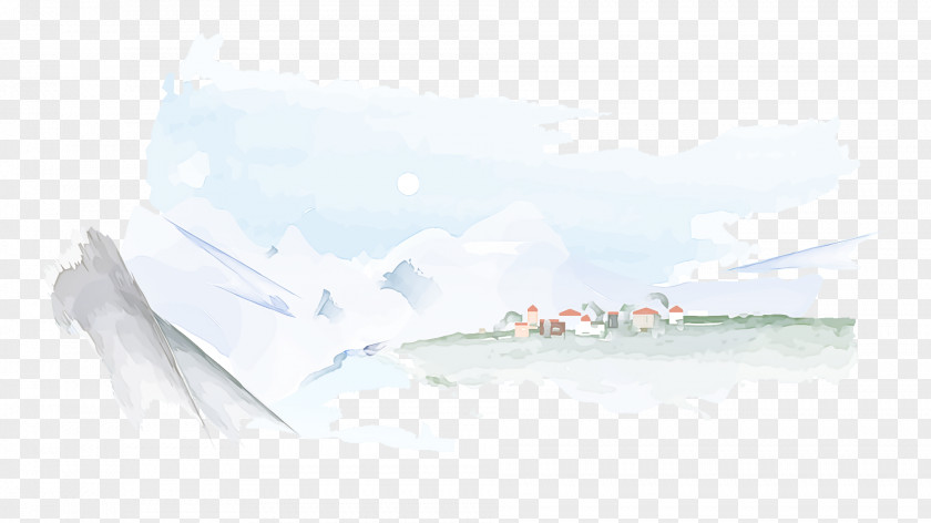 Polar Ice Cap Arctic 09738 Watercolor Painting Water PNG