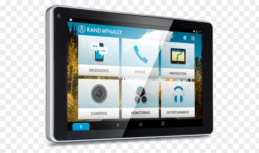 Tablet Smart Screen Rand McNally GPS Navigation Systems Car Wi-Fi Map PNG