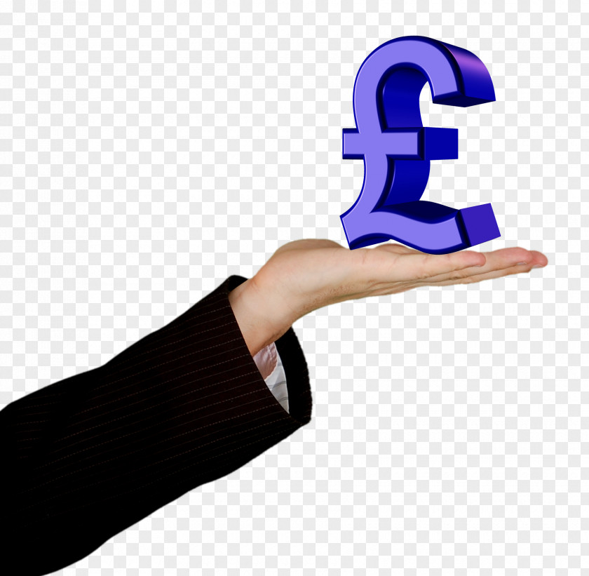 Hand Holding Pound Symbol Money Business Loan Funding PNG