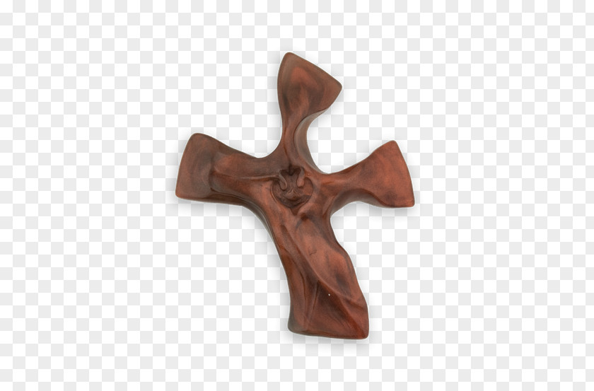 Plain Jane Copper Matte Crucifix Logo PNG