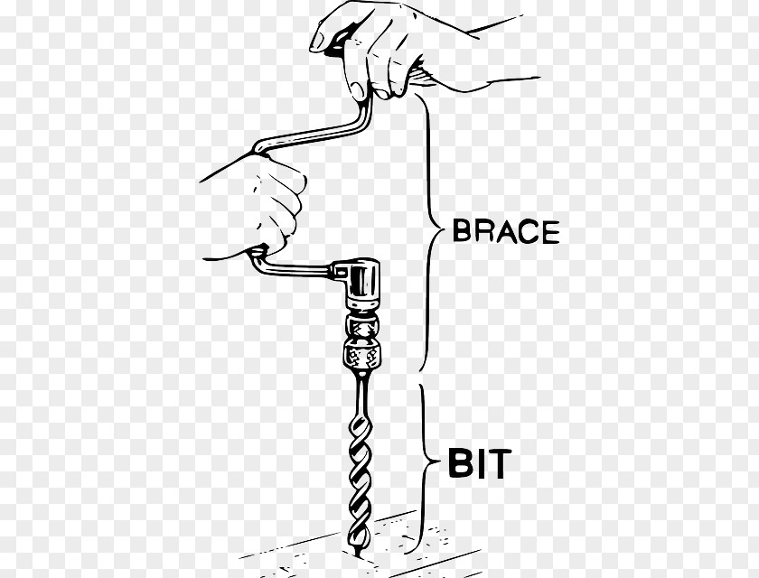 Pump Sand Holes Hand Tool Brace Drill Bit Auger PNG