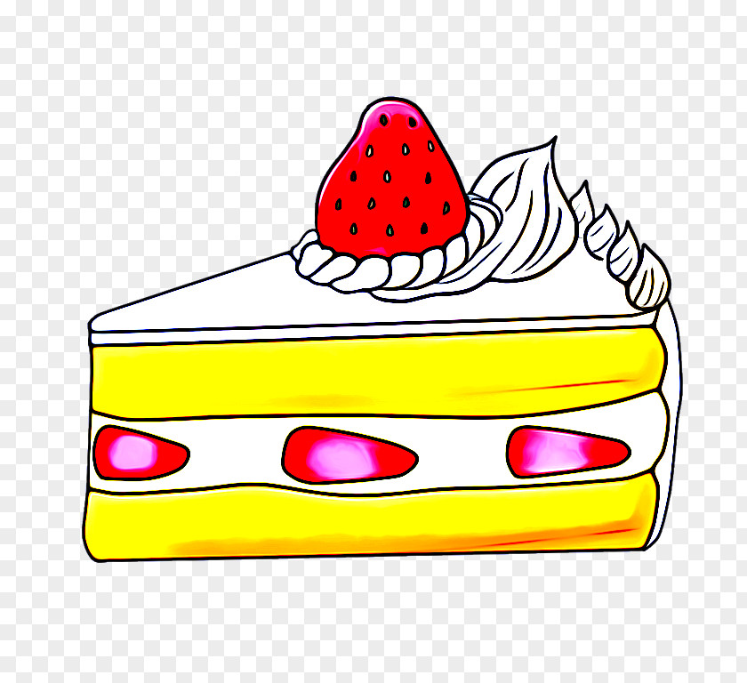 Rectangle Yellow Cartoon Birthday Cake PNG