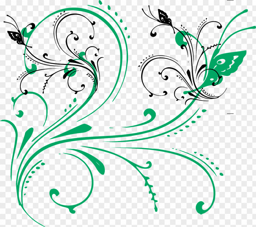 Swirls Art Floral Design Clip PNG