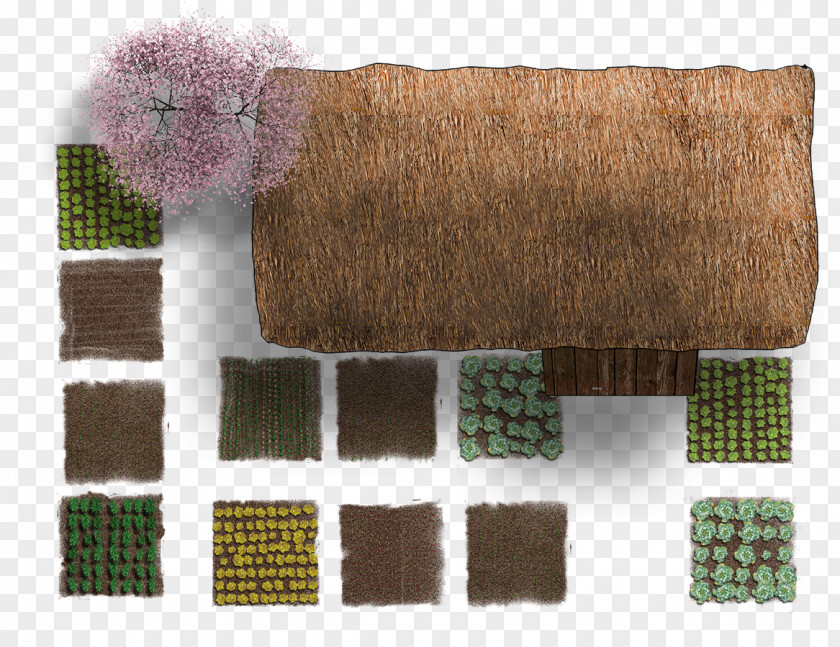 Cottage Garden Design Dry Stone PNG