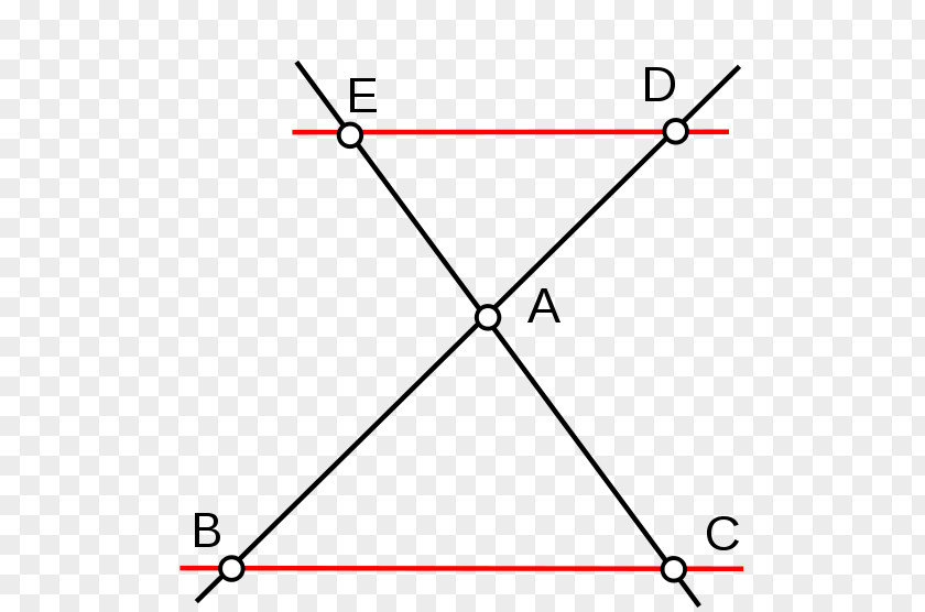 Euclidean Intercept Theorem Thales's Geometry Congruence PNG