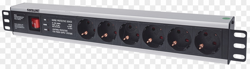 19-inch Rack Power Strips & Surge Suppressors Schuko AC Plugs And Sockets Protector PNG