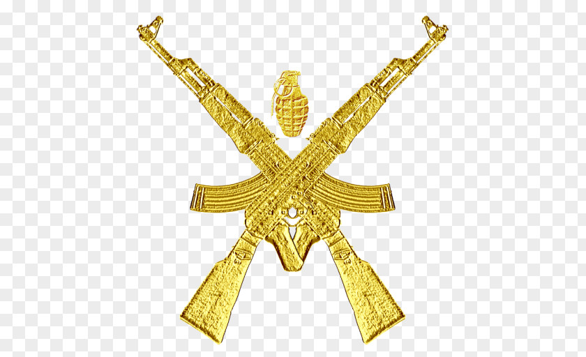 AK-47 Firearm Rifle Weapon Gold PNG Gold, grenade clipart PNG