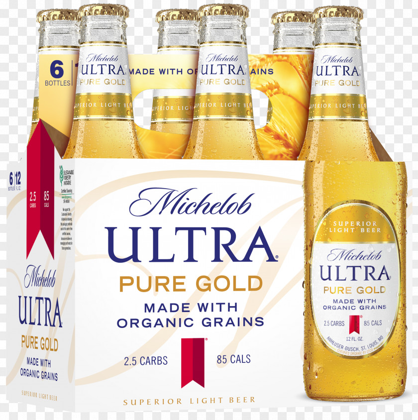Beer Anheuser-Busch InBev Michelob Ultra Organic Food PNG