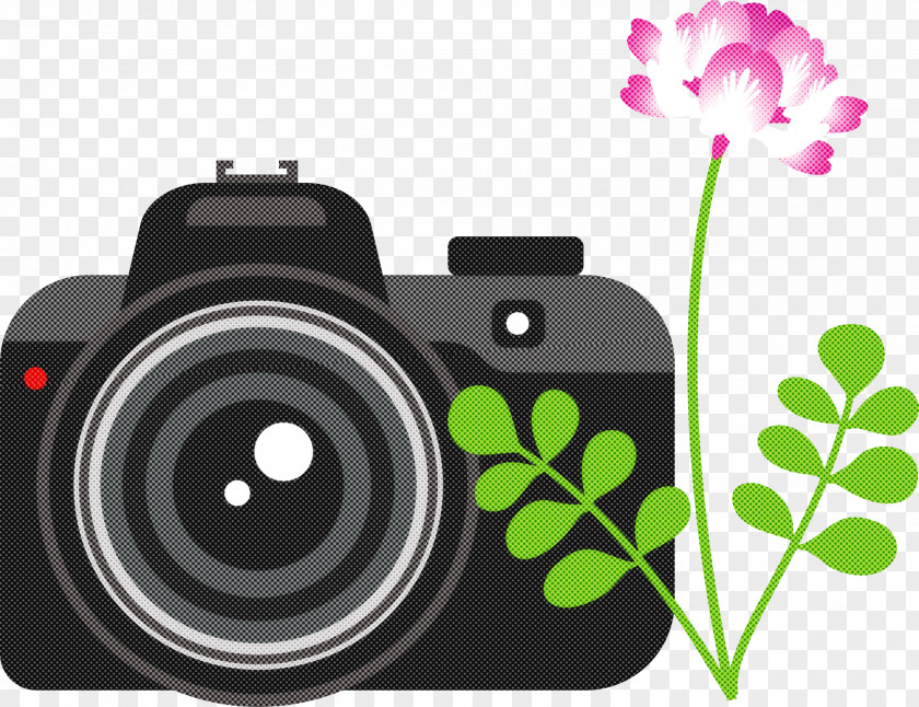 Camera Flower PNG