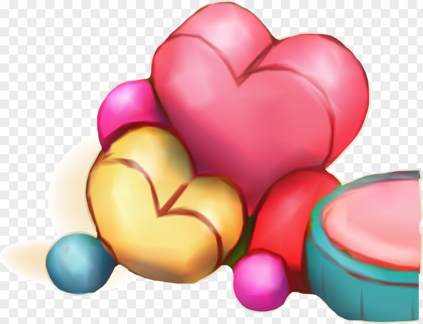 Hand Painted Love Candy Heart PNG