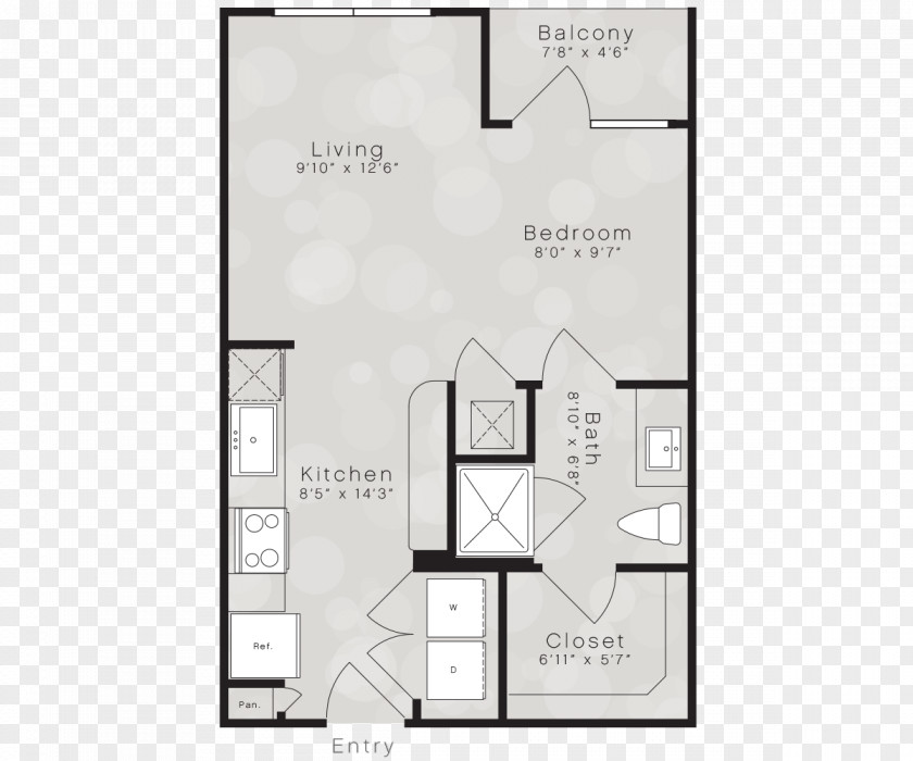 House Floor Plan Elan City Lights Apartments PNG