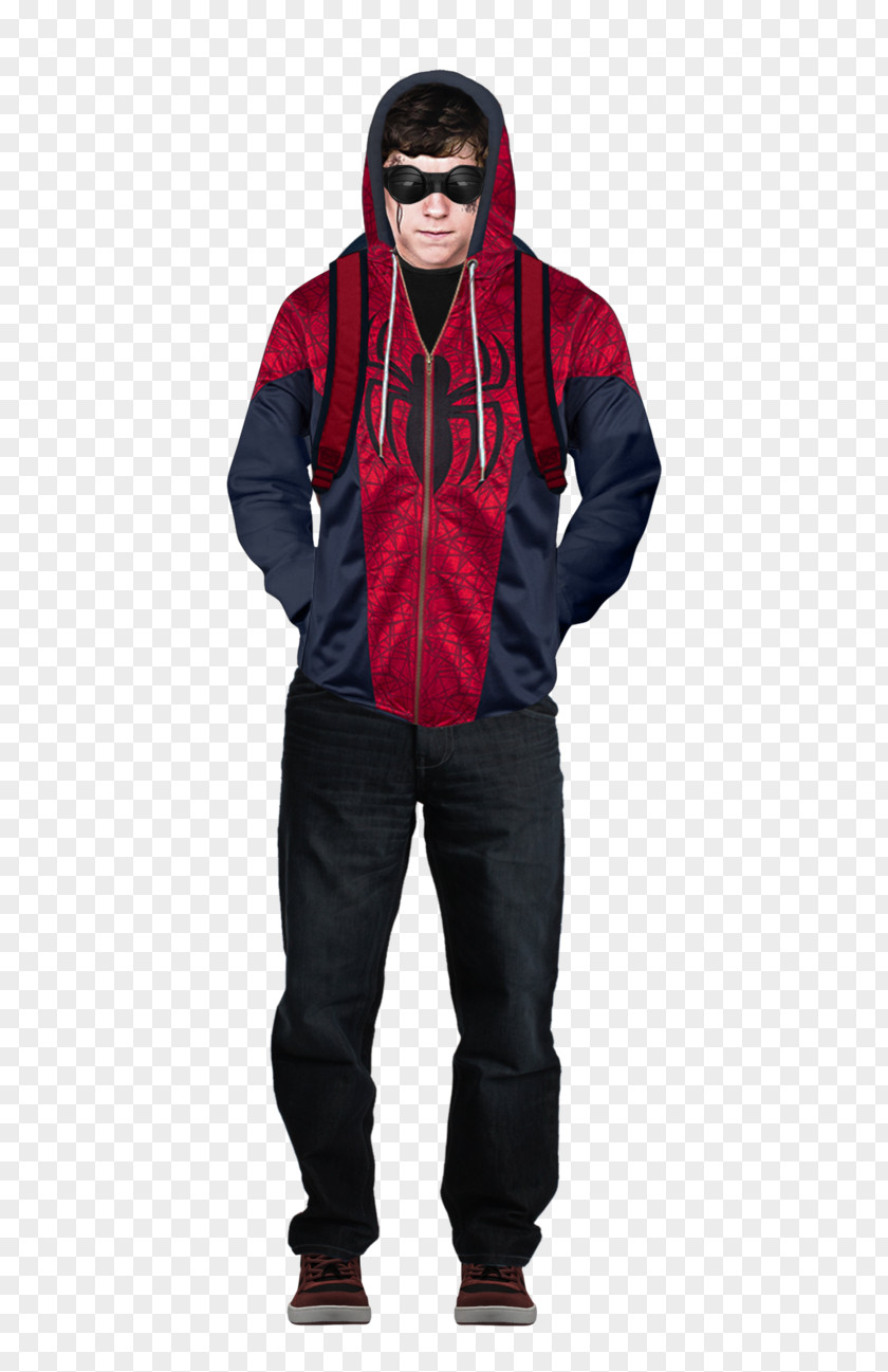 The Opening Exhibition Opened Costumes Display Rep Spider-Man: Homecoming Hoodie Outerwear Symbiote PNG