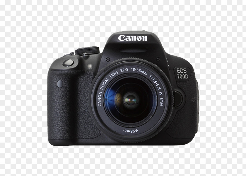 Canon EOS 700D Digital SLR EF-S 18–55mm Lens Camera PNG