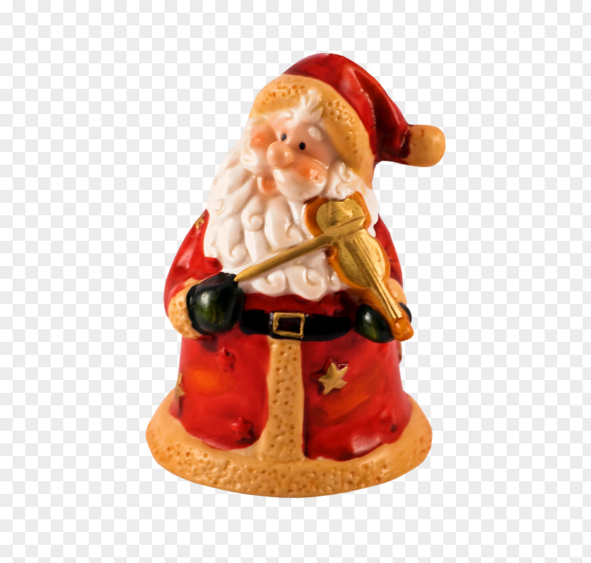 Ceramic Santa Claus Christmas Ornament Gift PNG