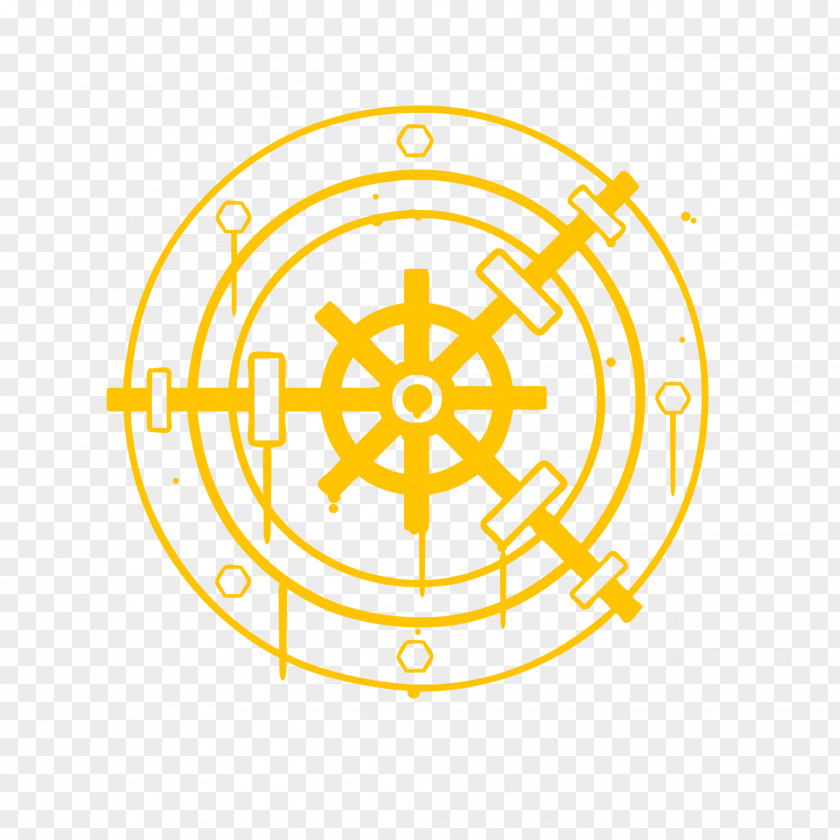 Competition Event Machine Embroidery Ship's Wheel Noble Eightfold Path Appliqué PNG