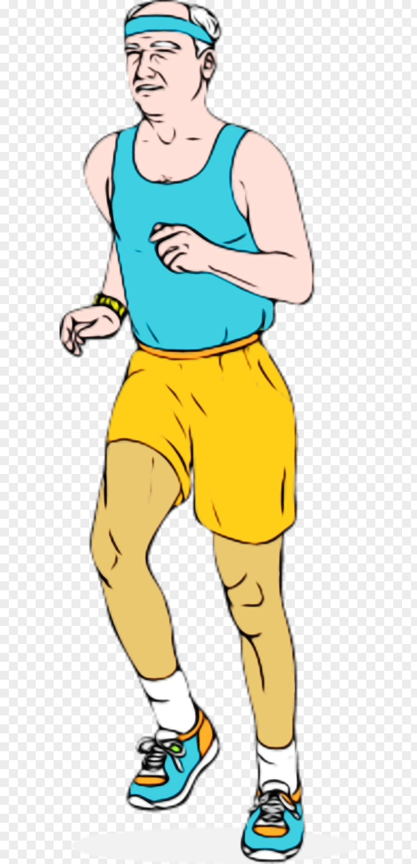 Shorts Muscle Man Cartoon PNG