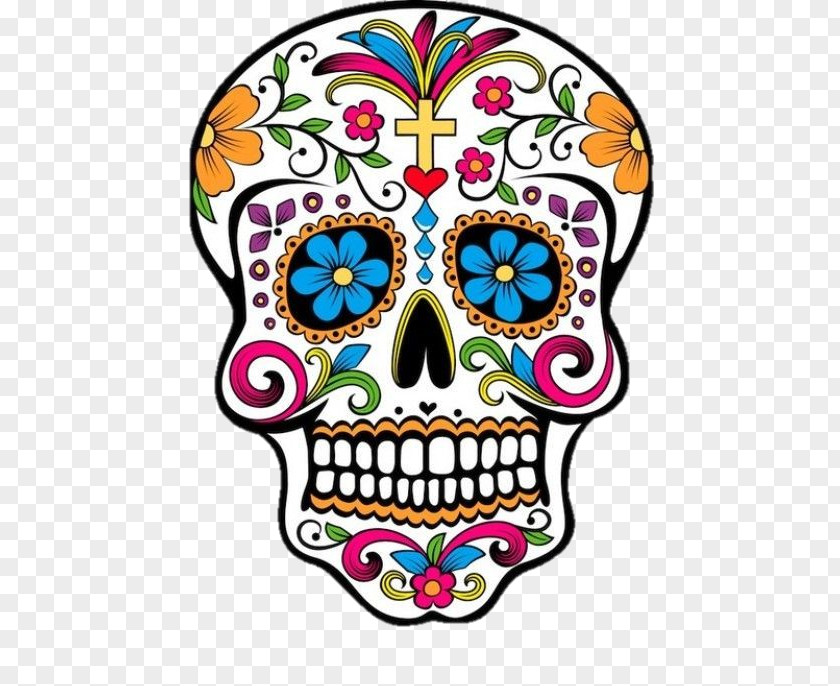 Skull Calavera Day Of The Dead Clip Art PNG