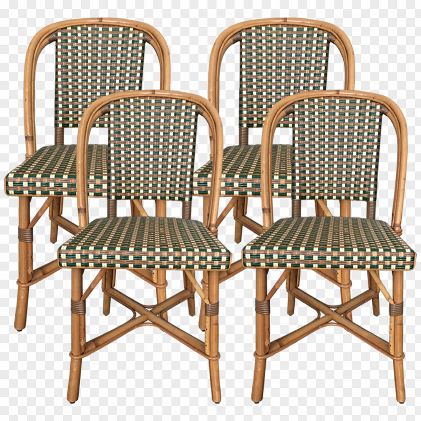 Table No. 14 Chair Bistro Wicker PNG