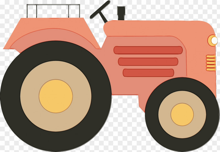 Tractor Vehicle Rolling Wheel PNG