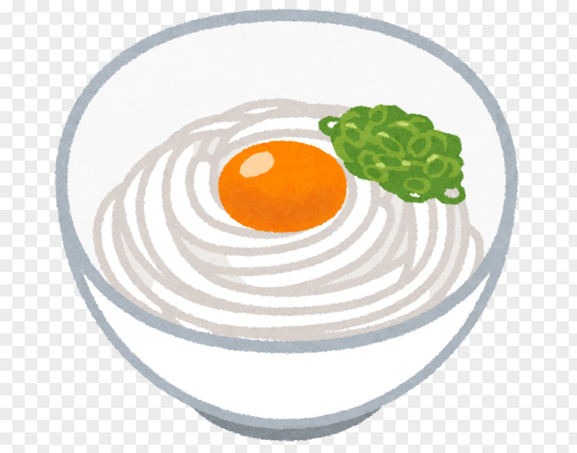 Udon Kamaage 釜玉うどん Sanuki Japanese Cuisine PNG