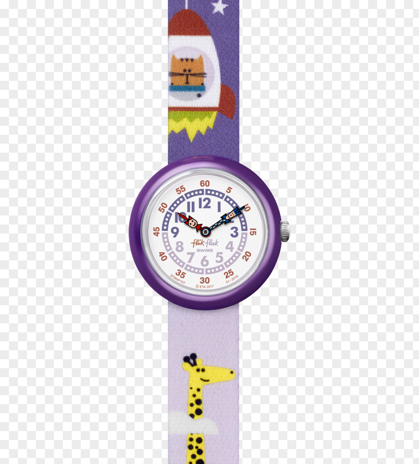 Watch Flyer FBNP107 Flik Flak Kids Og Klokke Clock FLNP028 Jenter Disney Rapunzel & PNG