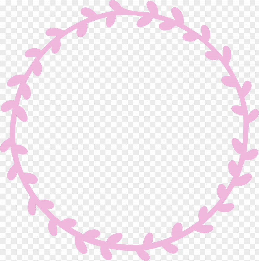 Pink Line Heart Circle Magenta PNG