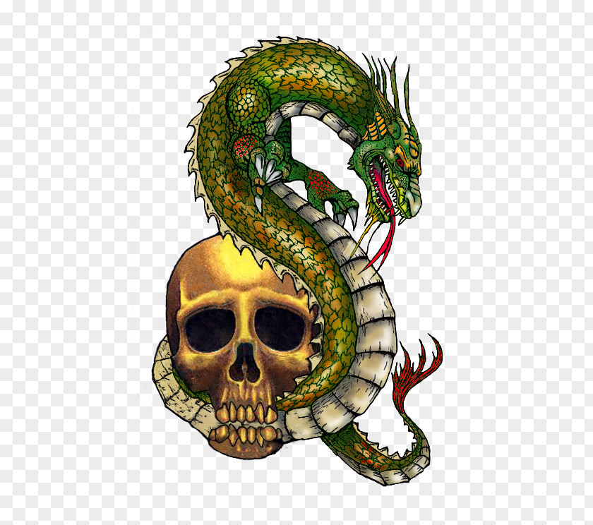 Skull Mersea Island Tattoo Dragon T-shirt PNG