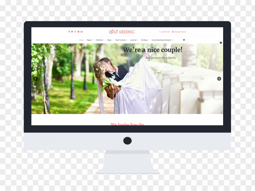 Wedding Responsive Web Design Planner WordPress PNG