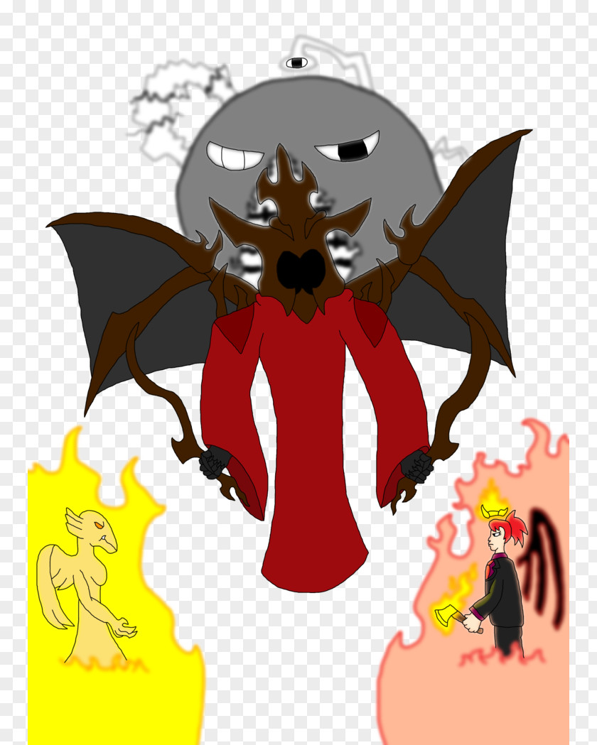 Demon BAT-M Legendary Creature Clip Art PNG