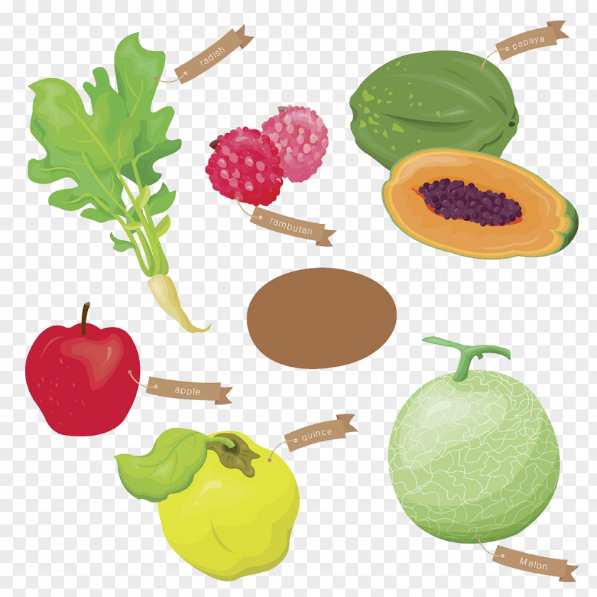 Papaya And Vegetables Vegetable Melon Icon PNG