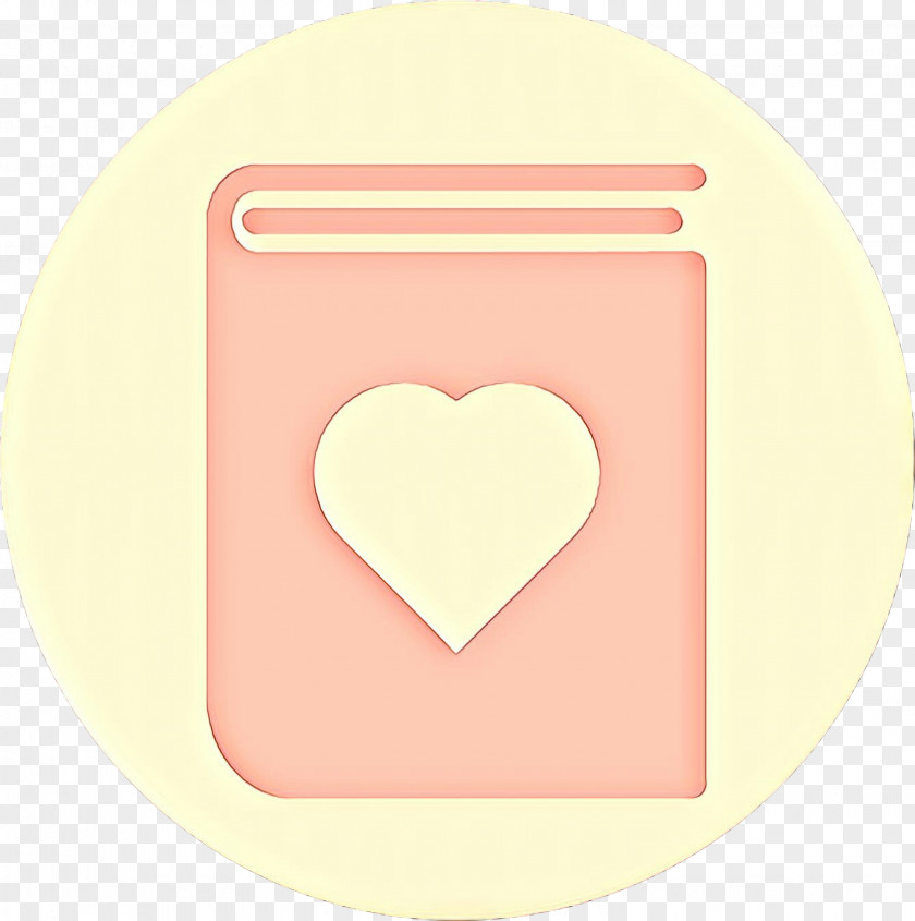 Pink Heart Yellow Peach Beige PNG