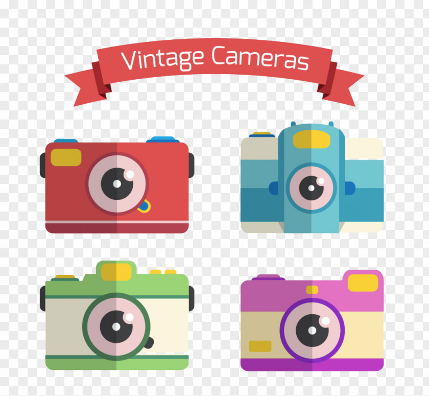 Color Vintage Camera Download PNG