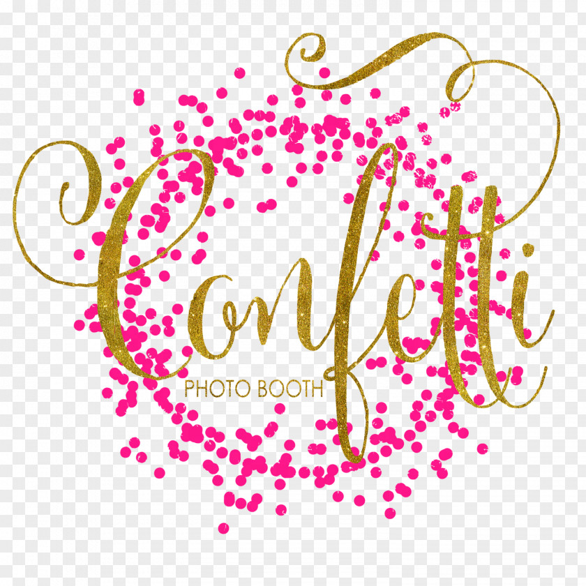 Confetti Photo Booth Wedding PNG