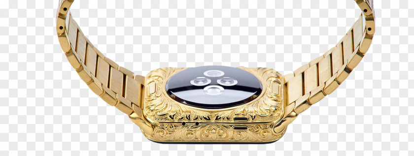 Gold Apple Watch Series 2 3 Strap PNG