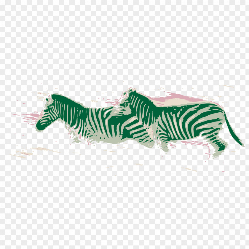 Robust Zebra Illustration PNG