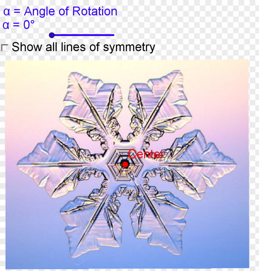 Symmetrical Lines Snowflake Dendrite Shape Microscope Hexagon PNG