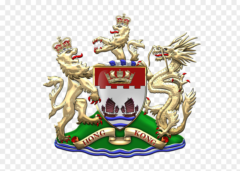 Elements, Hong Kong British Coat Of Arms Crest Emblem PNG