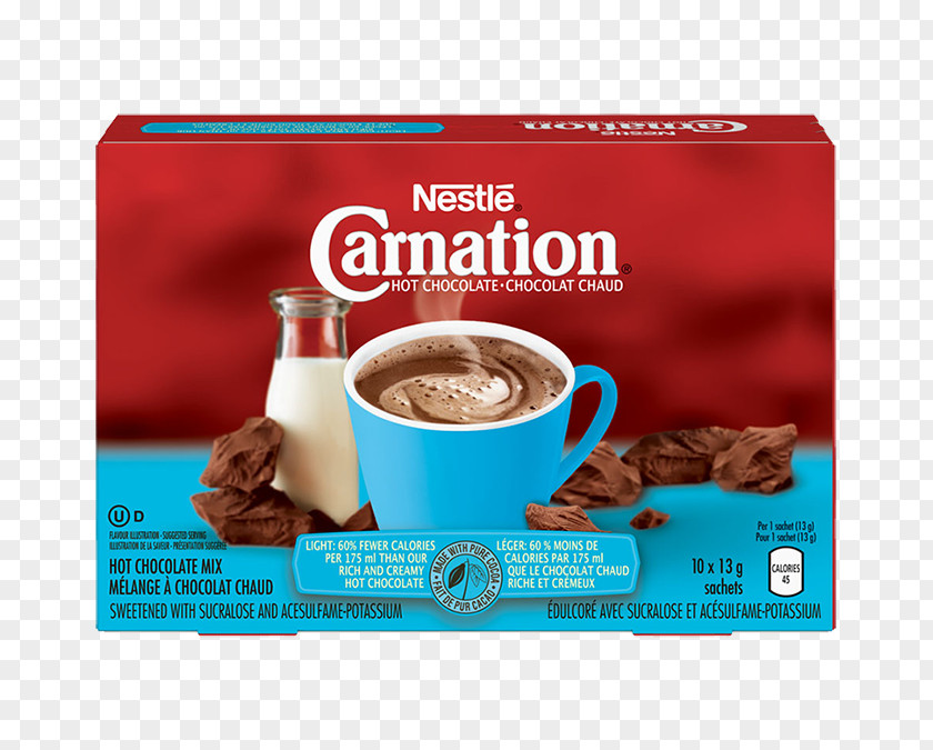 Milk Hot Chocolate Carnation Nestlé Nestle Cocoa Mix PNG