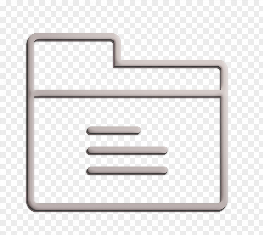 Rectangle Essential Set Icon Folder PNG
