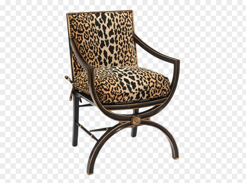 Tiger Leather Sofa Chair Table Wing Animal Print Furniture PNG