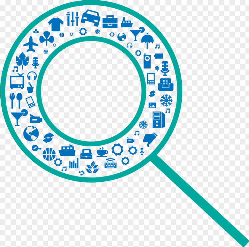 Vector Search Icon And Binding Design PNG