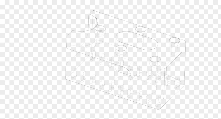 Wireframe Model White Material Line PNG