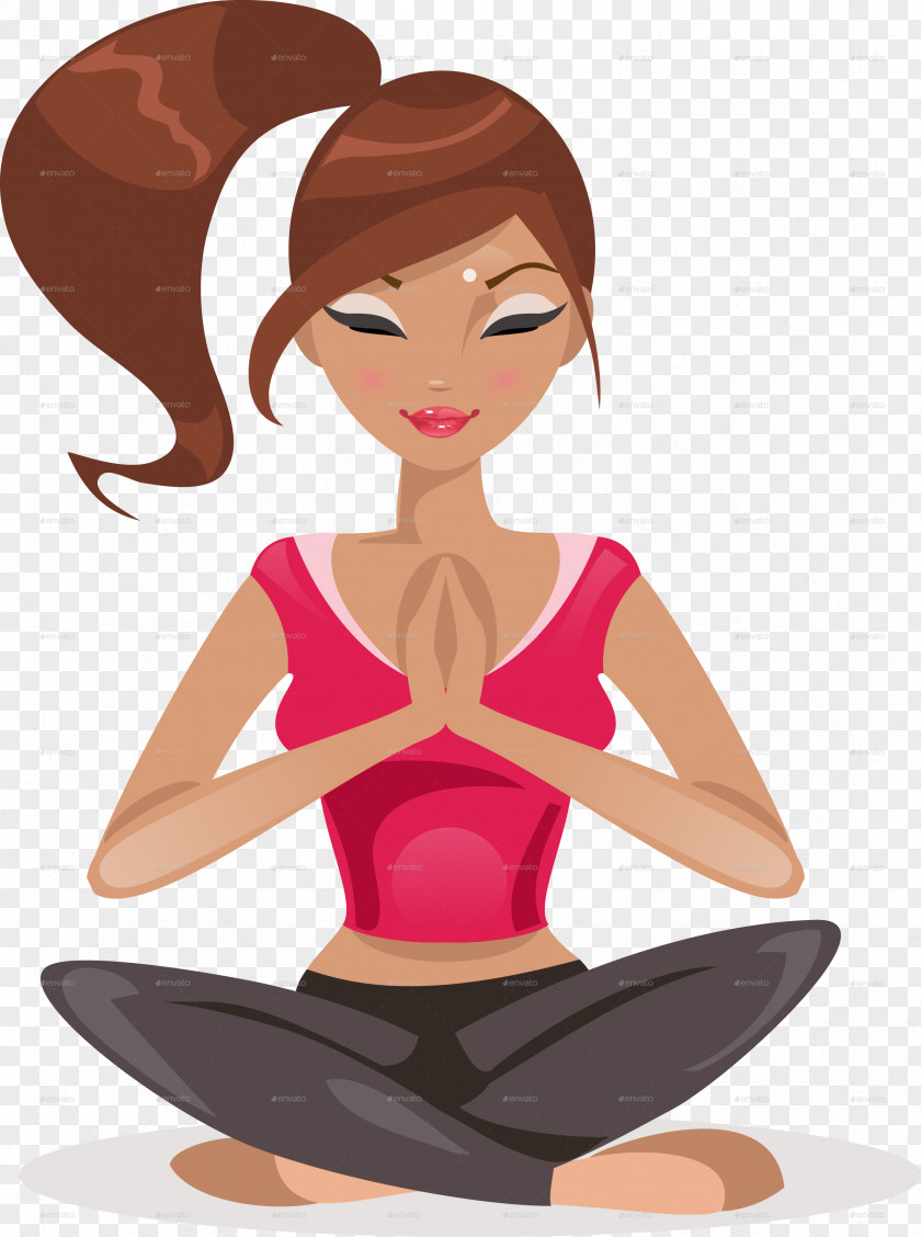 Yoga Lotus Position Asana Clip Art PNG