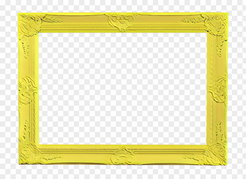 Picture Frame Meter Background Yellow PNG