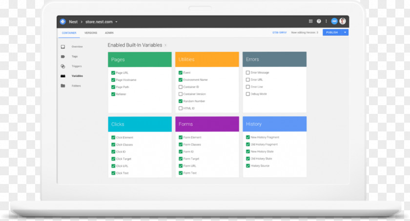 Google Tag Manager Management System Analytics Marketing PNG