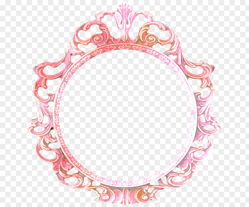 Jewellery Picture Frame Pink Background PNG