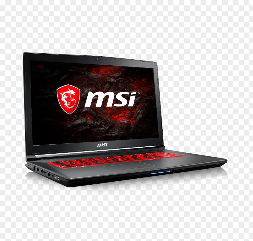 Laptop MSI Gaming Computer Gamer PNG