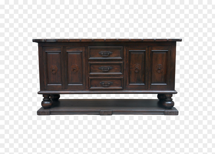 Wood Buffets & Sideboards Stain Drawer Antique PNG