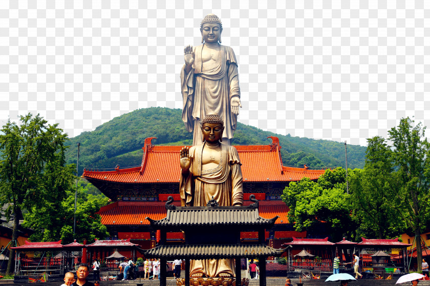 Jiangsu Attractions Mountain Giant Buddha Grand At Ling Shan Lake Tai Yuantouzhu Spring Temple Ushiku Daibutsu PNG